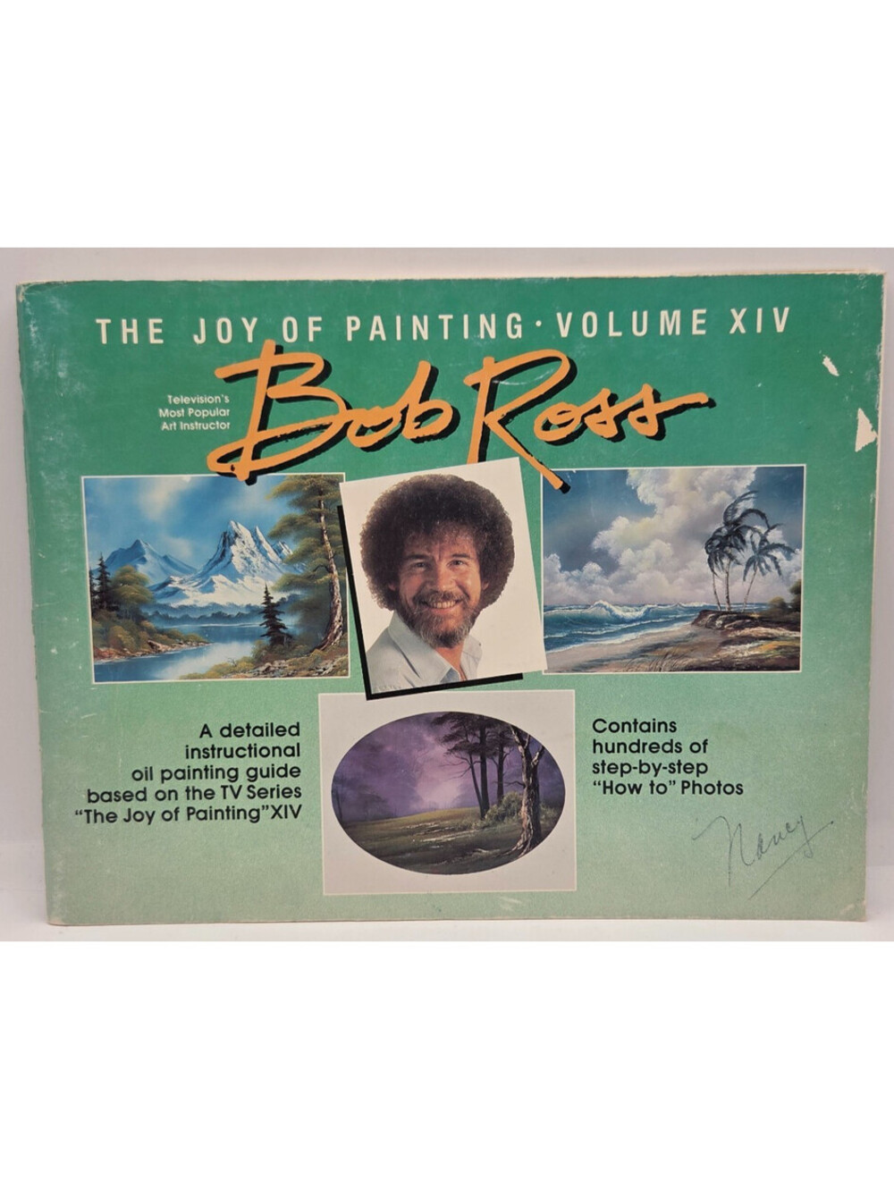Vintage 1989 Bob Ross The Joy of Painting Volume XIV 14 Art Instruction Book